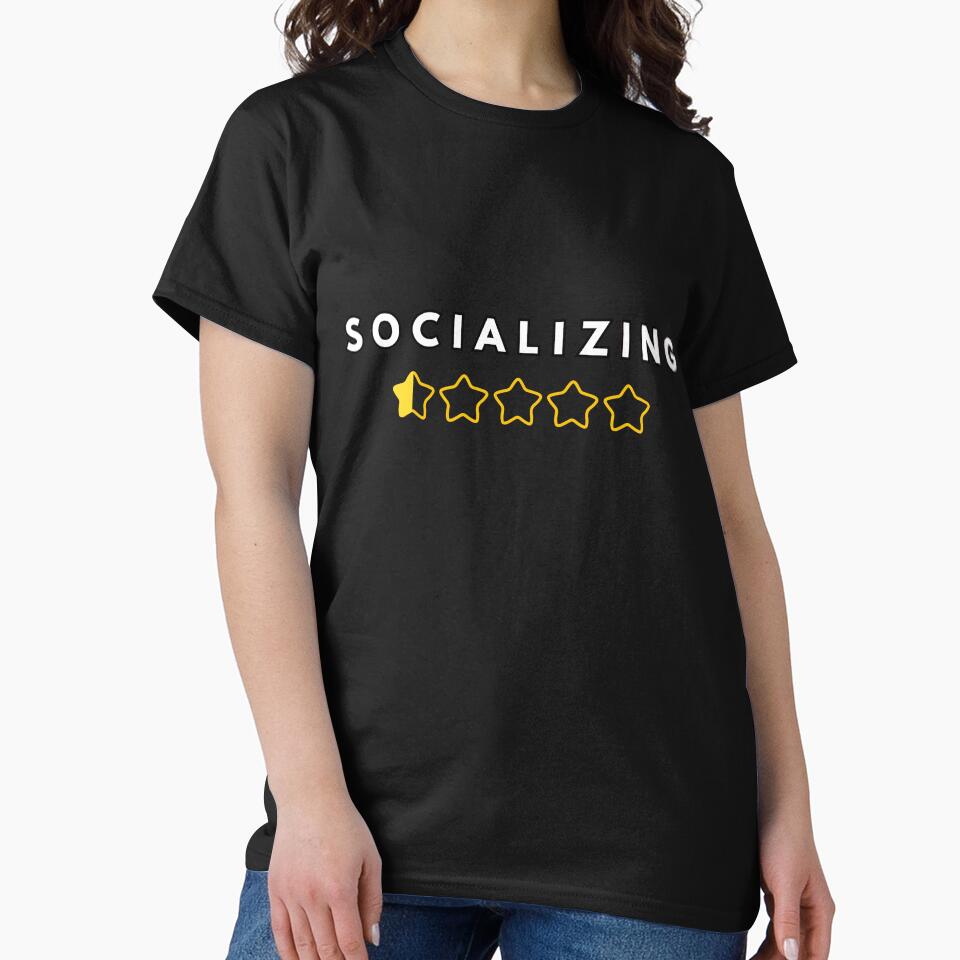 Socializing – 1 Star Review Funny Anti-Social by the science zoo T-Shirts, Hoodie, Sweatshirt | BlankRebels.com (Image 2)