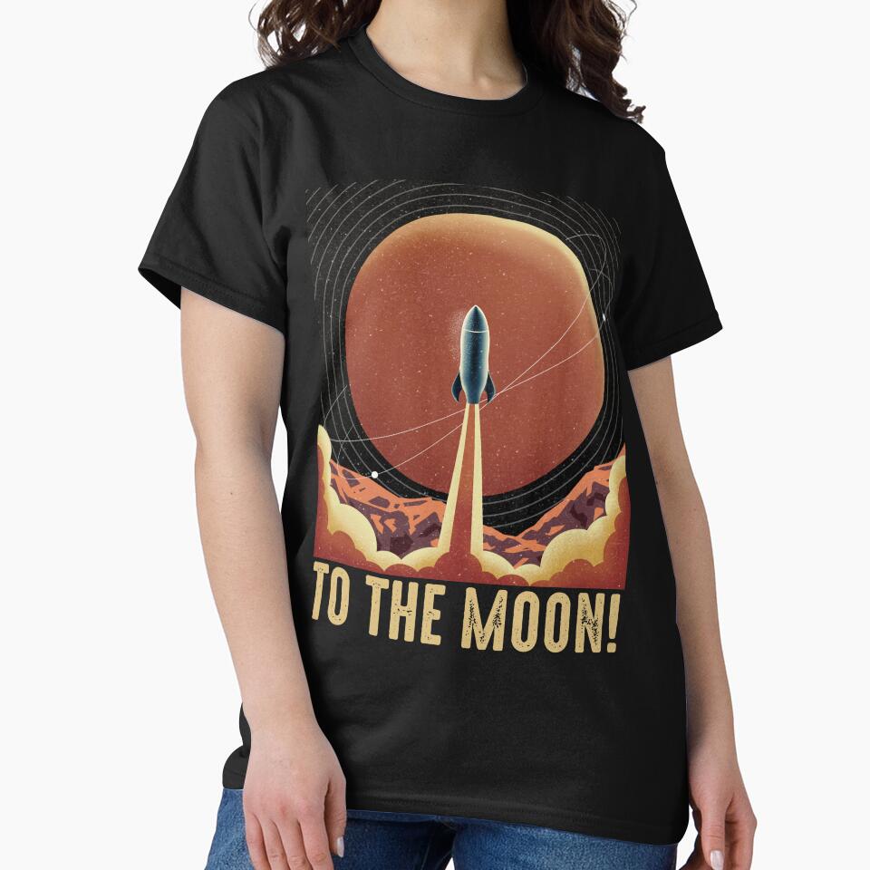 To the moon stock market by VytisPrints T-Shirts, Hoodie, Sweatshirt | BlankRebels.com (Image 2)