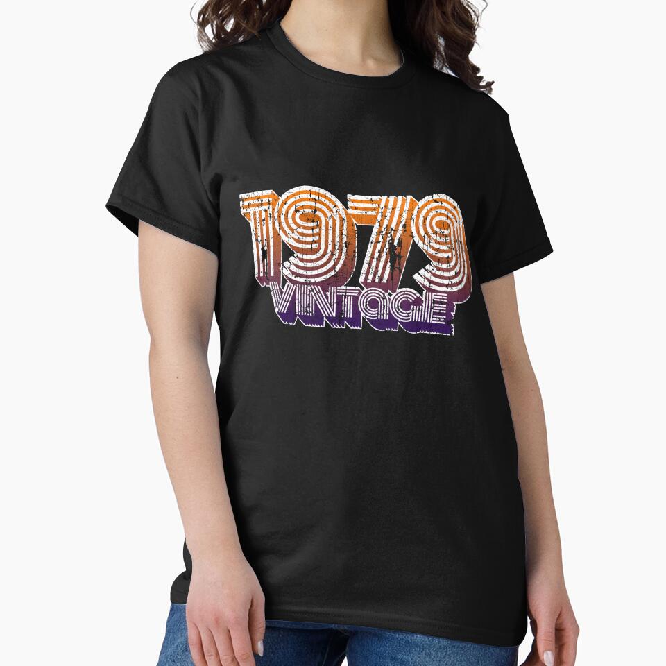 Vintage 1979 39th Birthday T Shirt Oldschool 70s Dad Gift by roarr Hoodie, Sweatshirt | BlankRebels.com (Image 2)