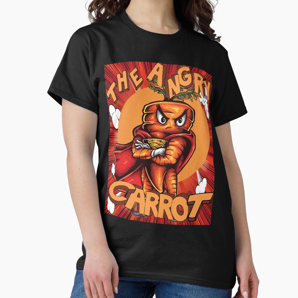 Angry Carrot Love Superhero Red by ProjectX23 T-Shirts, Hoodie, Sweatshirt | BlankRebels.com (Image 2)