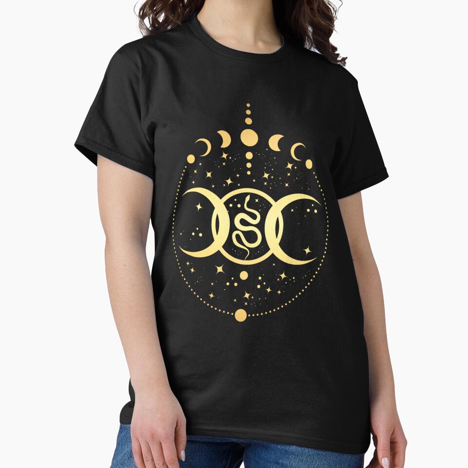 Cycles of Life, Triple Moon Goddess, Transformative Snake by Celestial Charm Co T-Shirts, Hoodie, Sweatshirt (Image 2)