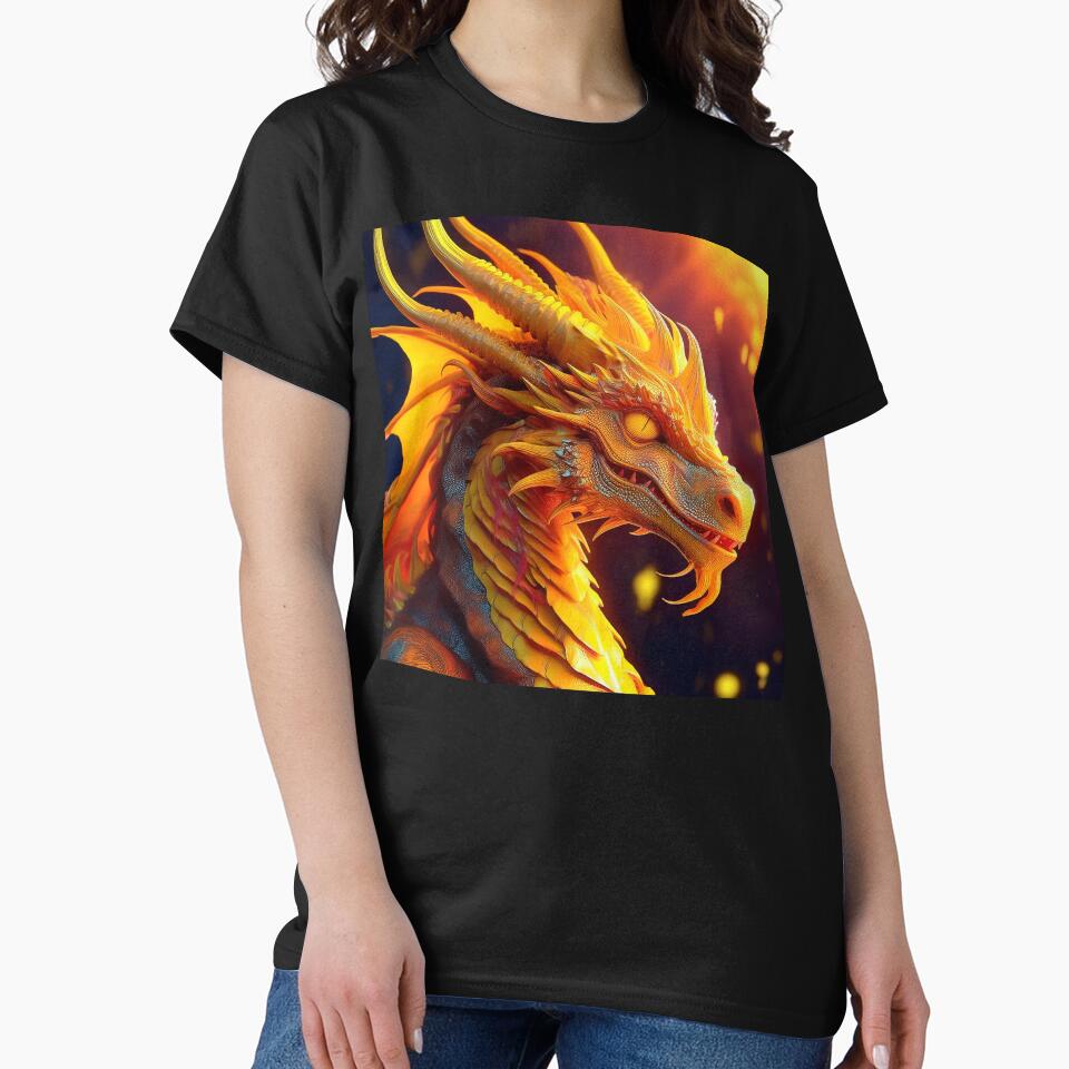 Bright fiery dragon no1 by BAR DEC T-Shirts, Hoodie, Sweatshirt | BlankRebels.com (Image 2)