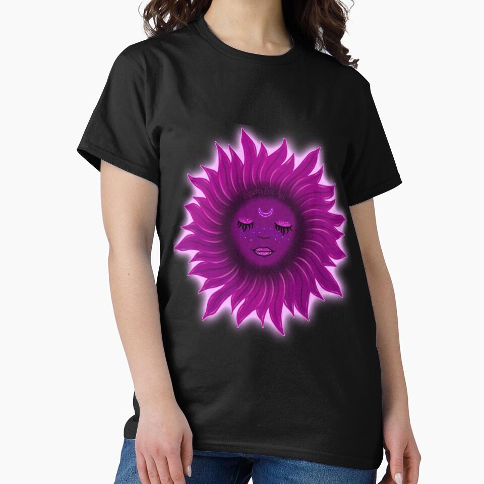 Purple Sun T-Shirt/Sticker Design by SquishyBeeArt