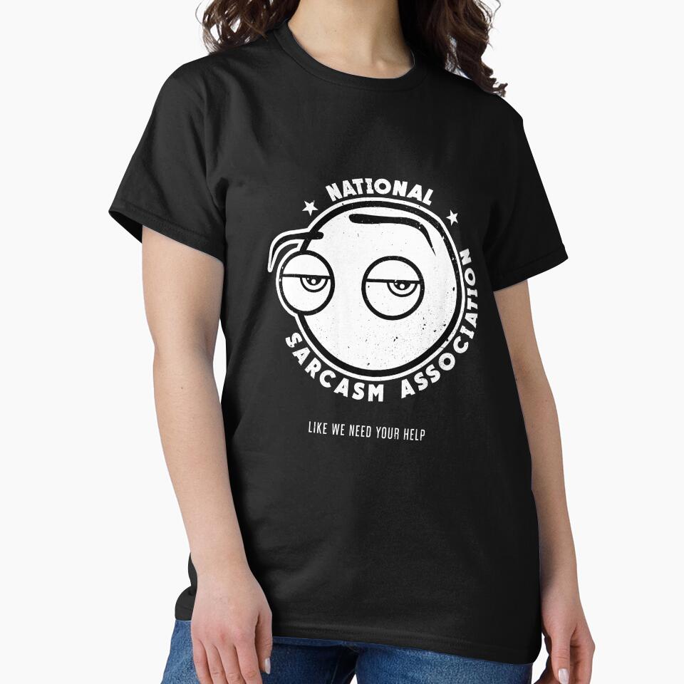National Sarcasm Association Art Design by Panda Branda T-Shirts, Hoodie, Sweatshirt | BlankRebels.com (Image 2)