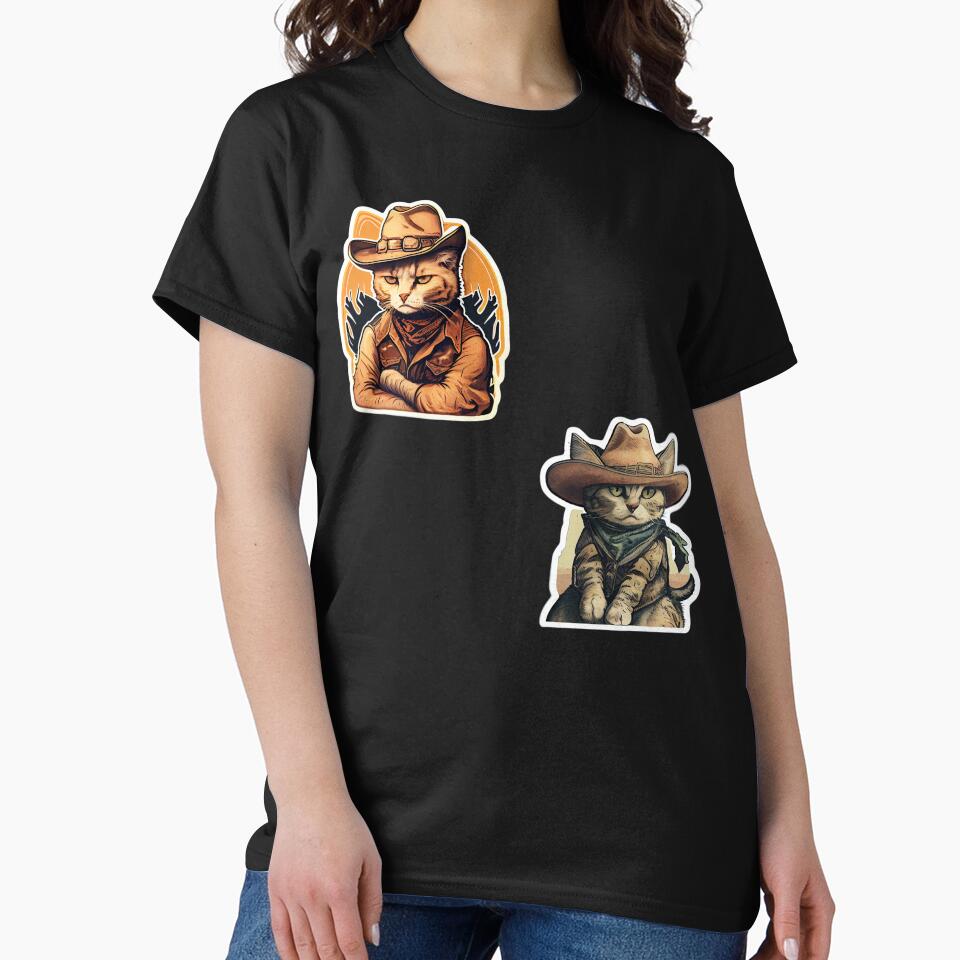 Cowboy Cat Pack by Ameripensia T-Shirts, Hoodie, Sweatshirt | BlankRebels.com (Image 2)