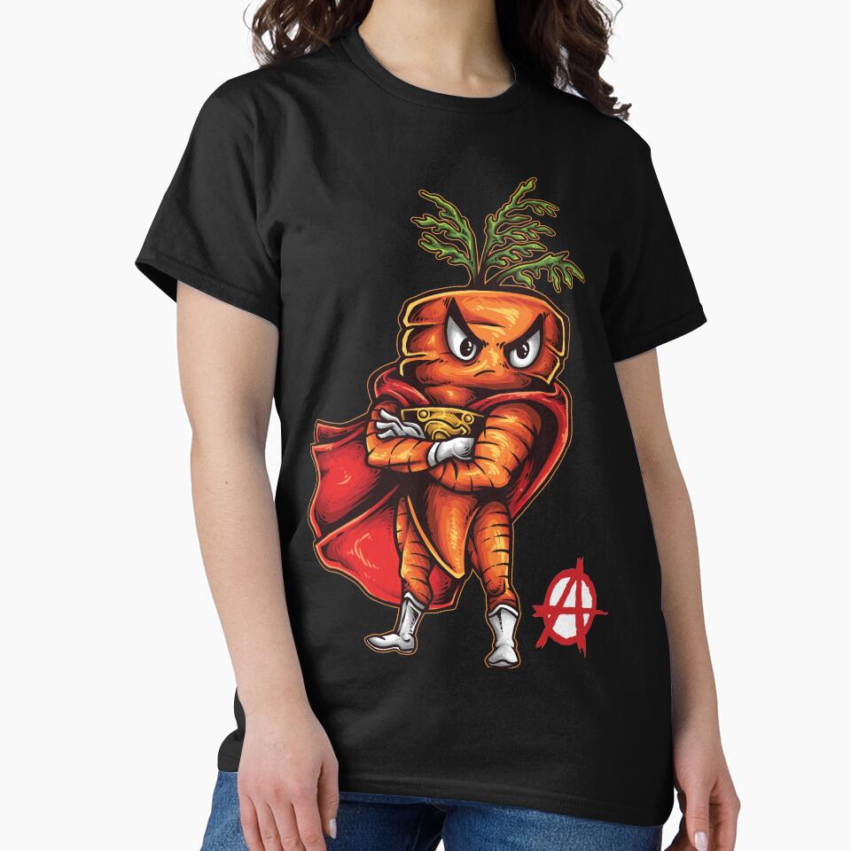 Vegan Anarchy Angry Carrot Foodietoon Foodie Anarchy by ProjectX23 T-Shirts, Hoodie, Sweatshirt | BlankRebels.com (Image 2)