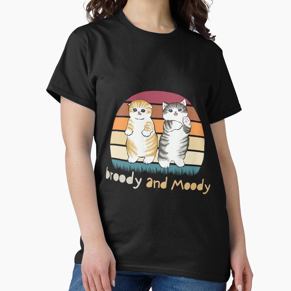 Broody and Moody (cats) by Expressive Imprints T-Shirts, Hoodie, Sweatshirt | BlankRebels.com (Image 2)