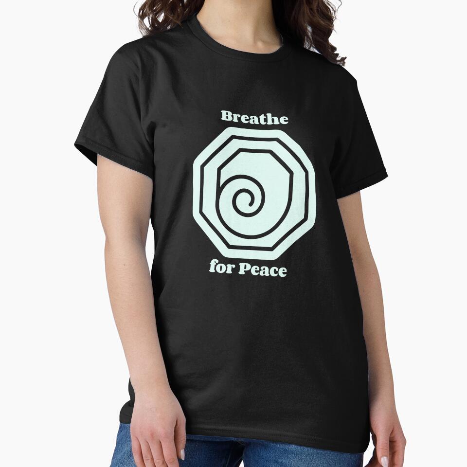 Breathe for Peace Yoga Hexagonal Spiral by B-Smith-Apparel T-Shirts, Hoodie, Sweatshirt | BlankRebels.com (Image 2)