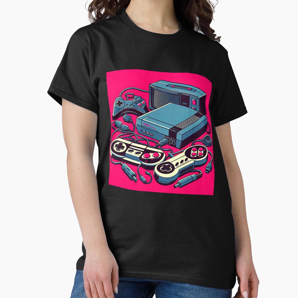 Retro Gaming Console Pop Art Style by artofuniverse