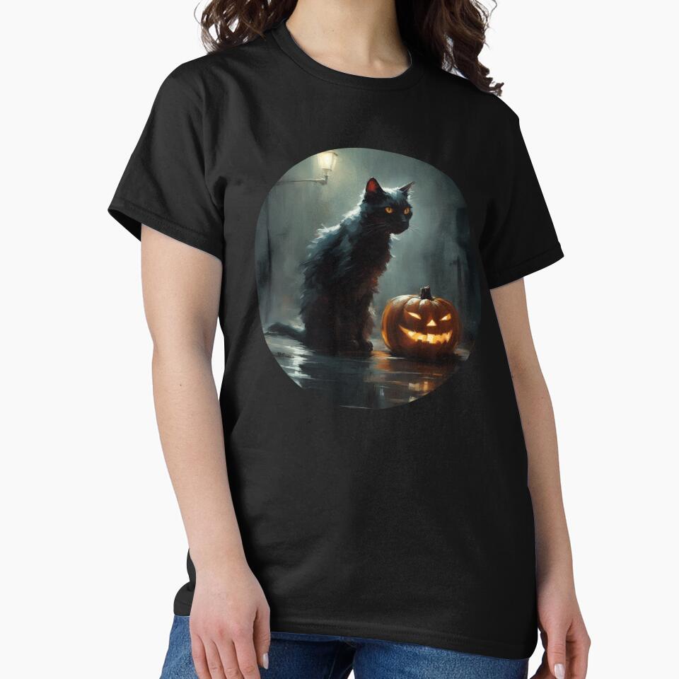 Halloween Cat by cr6zym1nd T-Shirts, Hoodie, Sweatshirt | BlankRebels.com (Image 2)
