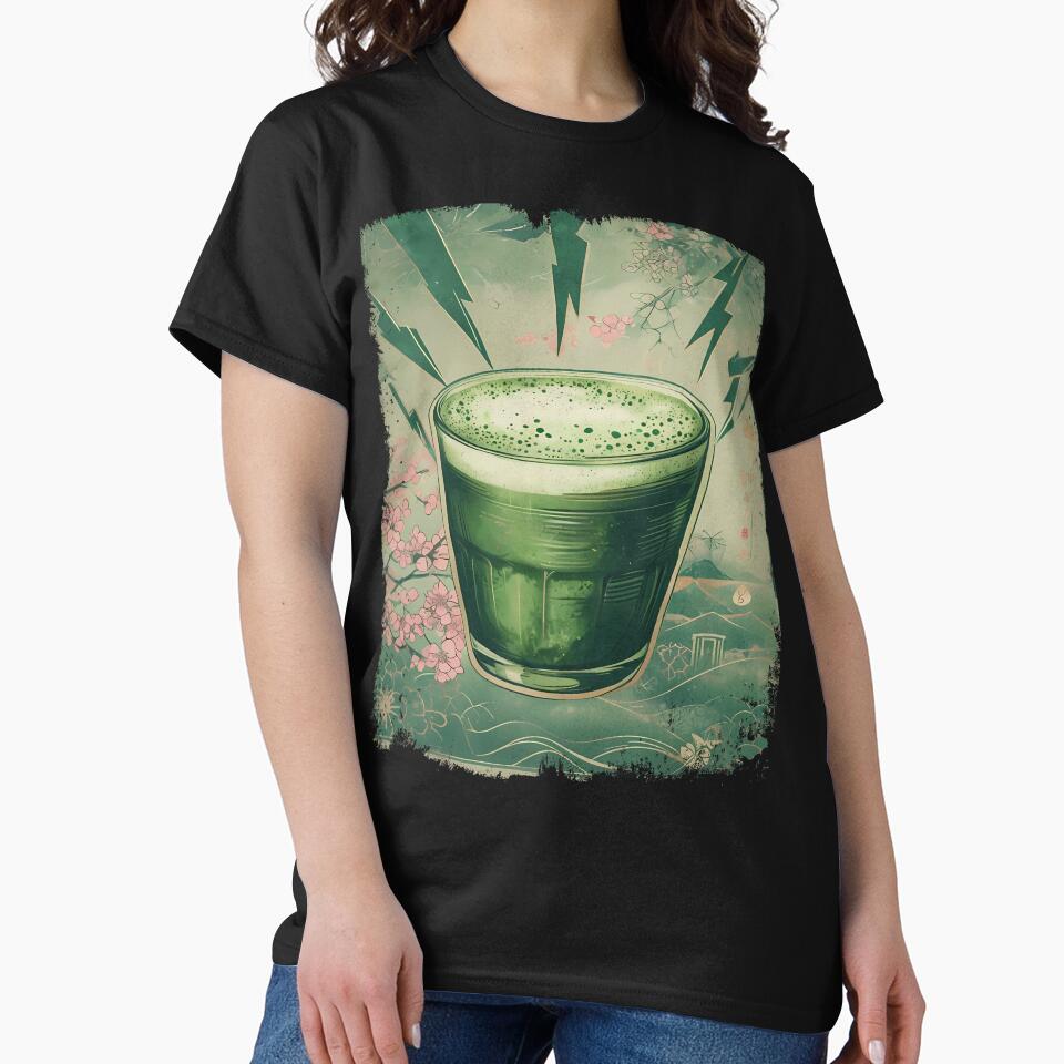 POWERED BY MATCHA - JAPAN THEME by KEF Custom T-Shirts, Hoodie, Sweatshirt | BlankRebels.com (Image 2)