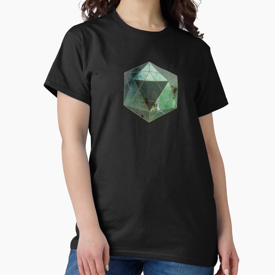 Starred sky geometry concept: a green crystal heart by Blacklinesw9 T-Shirts, Hoodie, Sweatshirt | BlankRebels.com (Image 2)