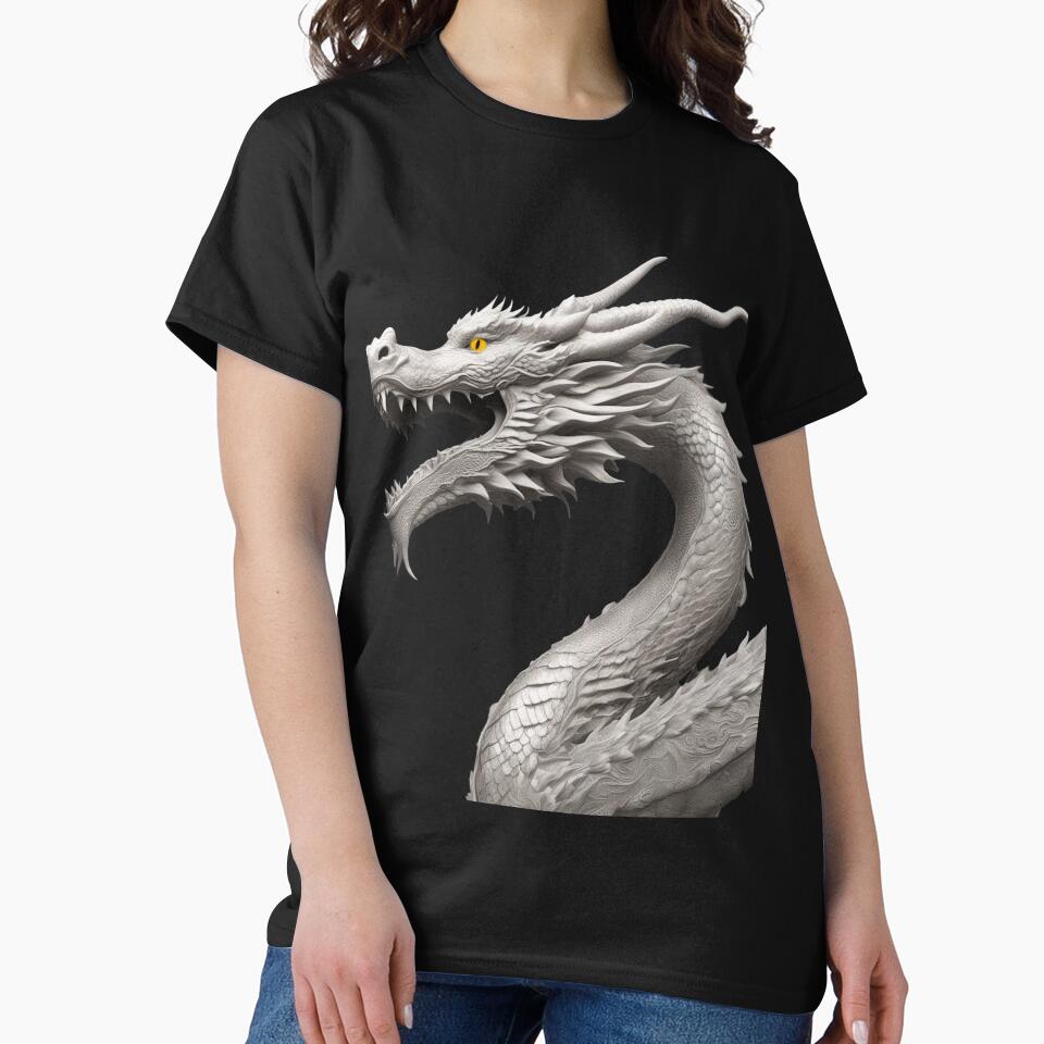 Dragon Yellow Eyes Black3 by LuizSilva1983 T-Shirts, Hoodie, Sweatshirt | BlankRebels.com (Image 2)