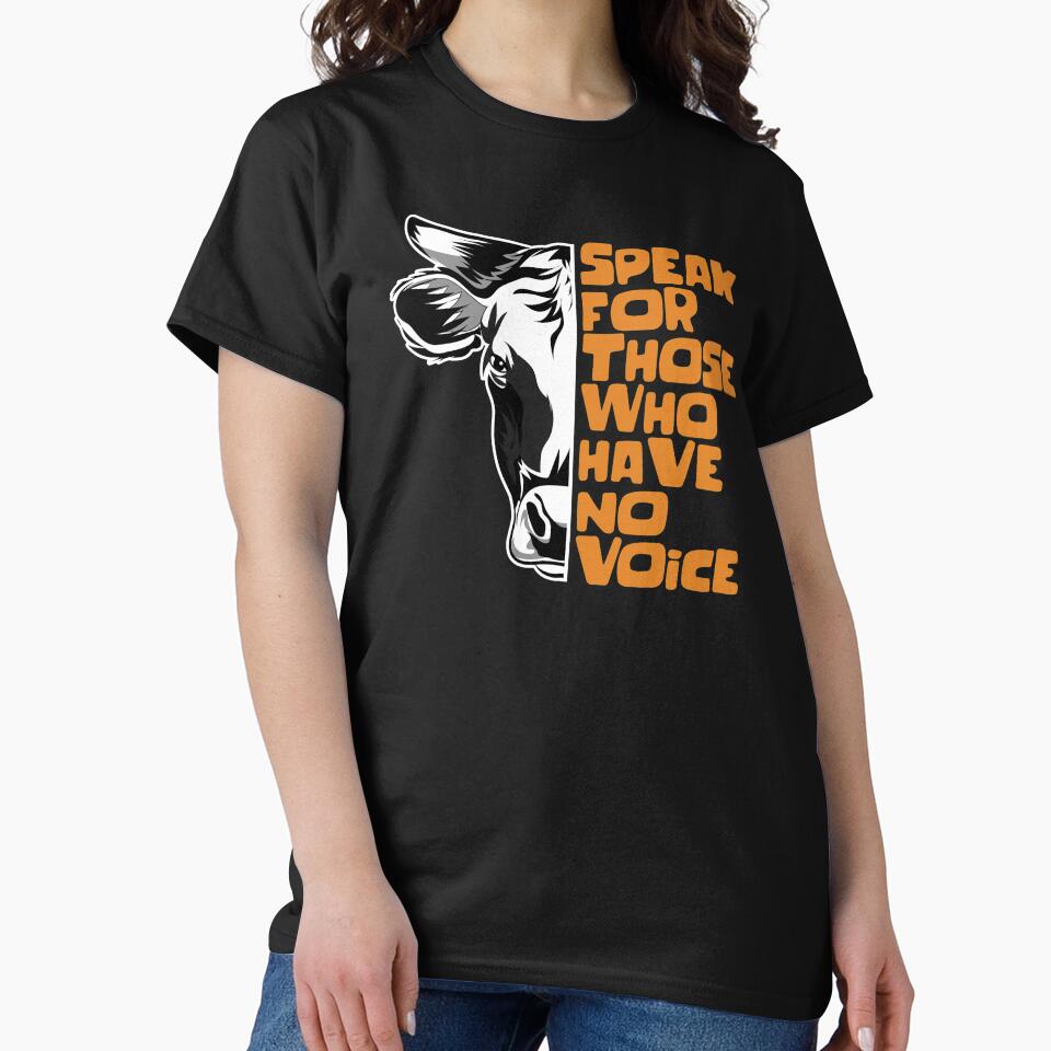 Speak For Those Who Have No Voice Cow Face by EddieBalevo T-Shirts, Hoodie, Sweatshirt | BlankRebels.com (Image 2)