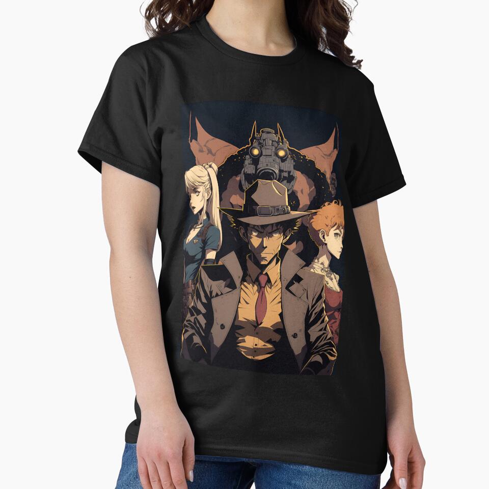 Anime Detective Man with his sidekicks by Bubblebuk T-Shirts, Hoodie, Sweatshirt | BlankRebels.com (Image 2)