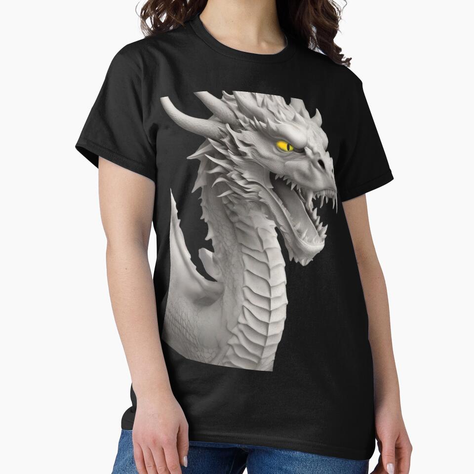 Dragon Yellow Eyes Black by LuizSilva1983 T-Shirts, Hoodie, Sweatshirt | BlankRebels.com (Image 2)