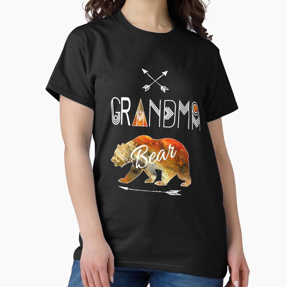 Grandma Bear Rustic Tribal Brown Family Vacation & Camping Gift by Sapphire Star T-Shirts, Hoodie, Sweatshirt (Image 2)