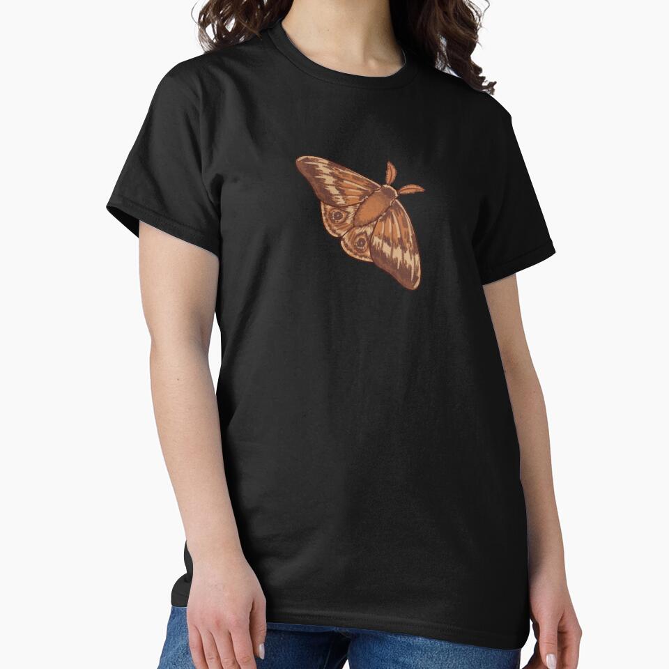 Brown Cottagecore Moth by Somewhere in the Sea T-Shirts, Hoodie, Sweatshirt | BlankRebels.com (Image 2)