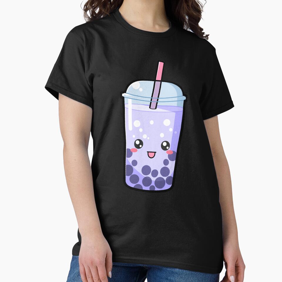 Kawaii Boba Tea Blue - Anime Shirt by KAIGAME Art Hoodie, Sweatshirt | BlankRebels.com (Image 2)