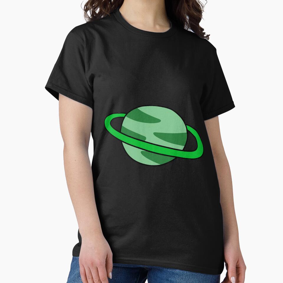 Green Ringed Planet by SaradaBoru T-Shirts, Hoodie, Sweatshirt | BlankRebels.com (Image 2)