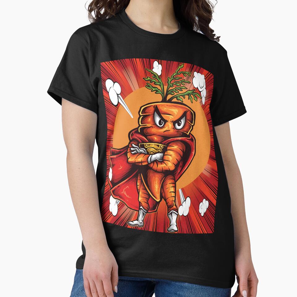 Angry Carrot Red Love Superhero by ProjectX23 T-Shirts, Hoodie, Sweatshirt | BlankRebels.com (Image 2)