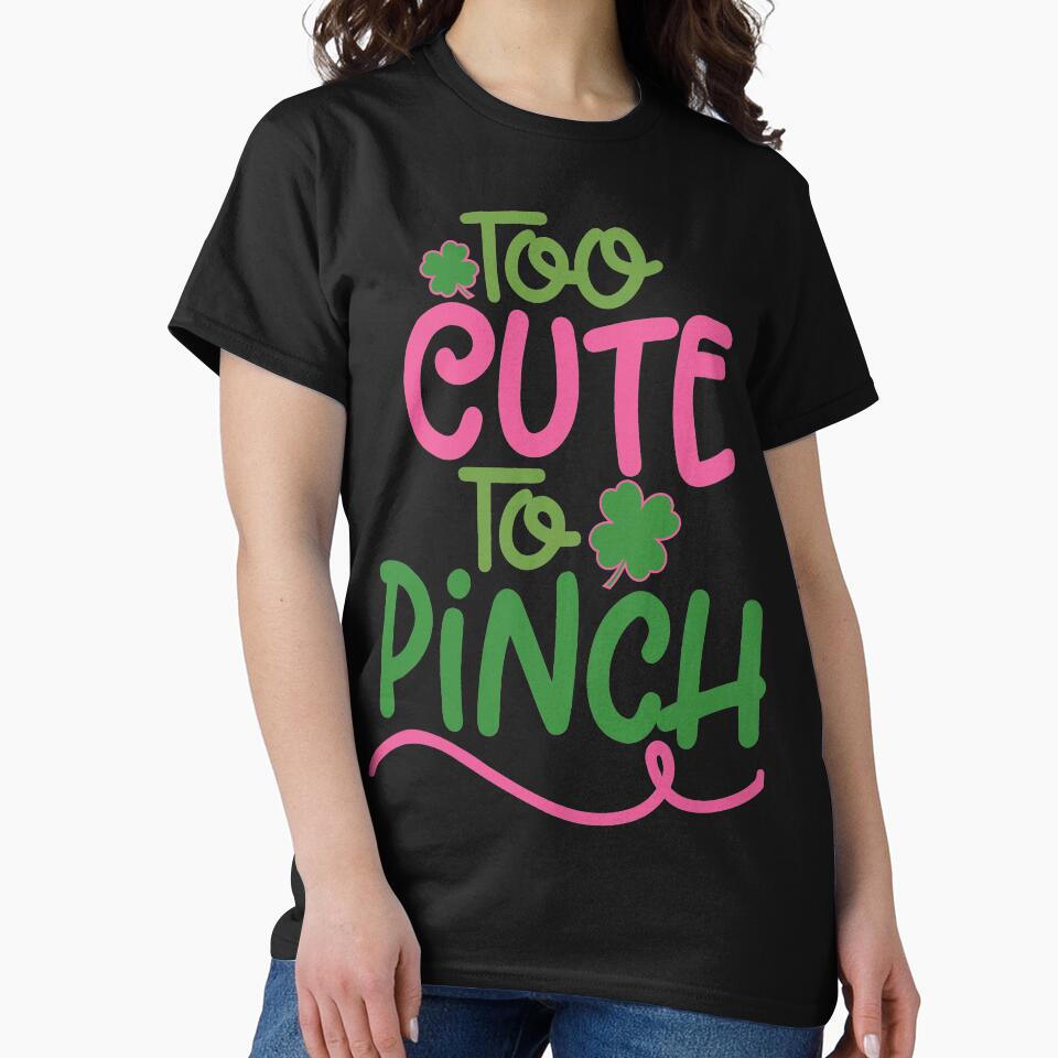 St. Patrick's Day  too cute to pinch by zaki ⭐⭐⭐⭐⭐ T-Shirts, Hoodie, Sweatshirt | BlankRebels.com (Image 2)