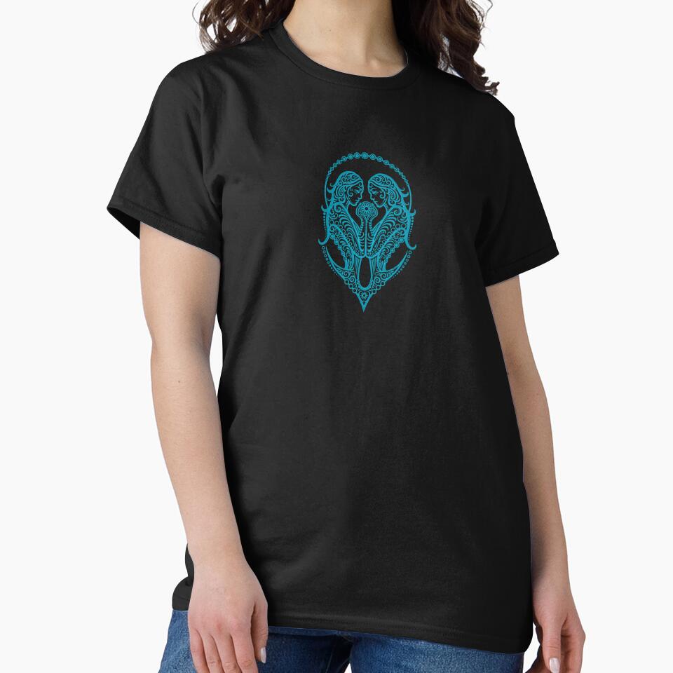 Blue Gemini Zodiac Sign in the Stars by JeffBartels T-Shirts, Hoodie, Sweatshirt | BlankRebels.com (Image 2)