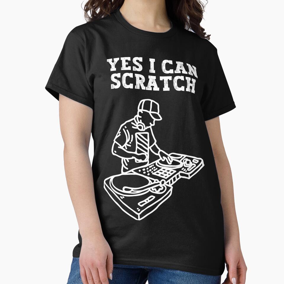 Yes I Can Scratch - Aesthetic Art For DJ by Raccoon's World T-Shirts, Hoodie, Sweatshirt | BlankRebels.com (Image 2)