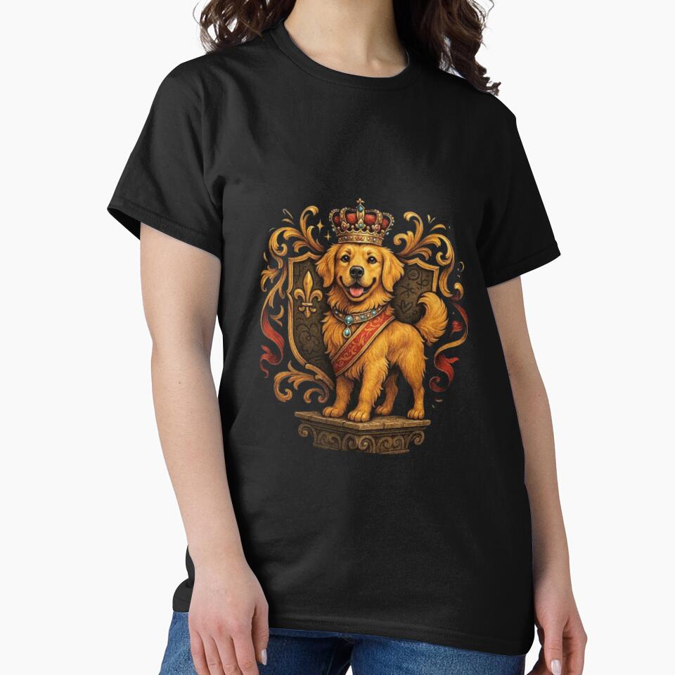 Royal Golden – Golden Retriever Dog Lover Gift | Loyal Family Dog, Proud Dog Mom & Dog Dad Design by Typologystudios