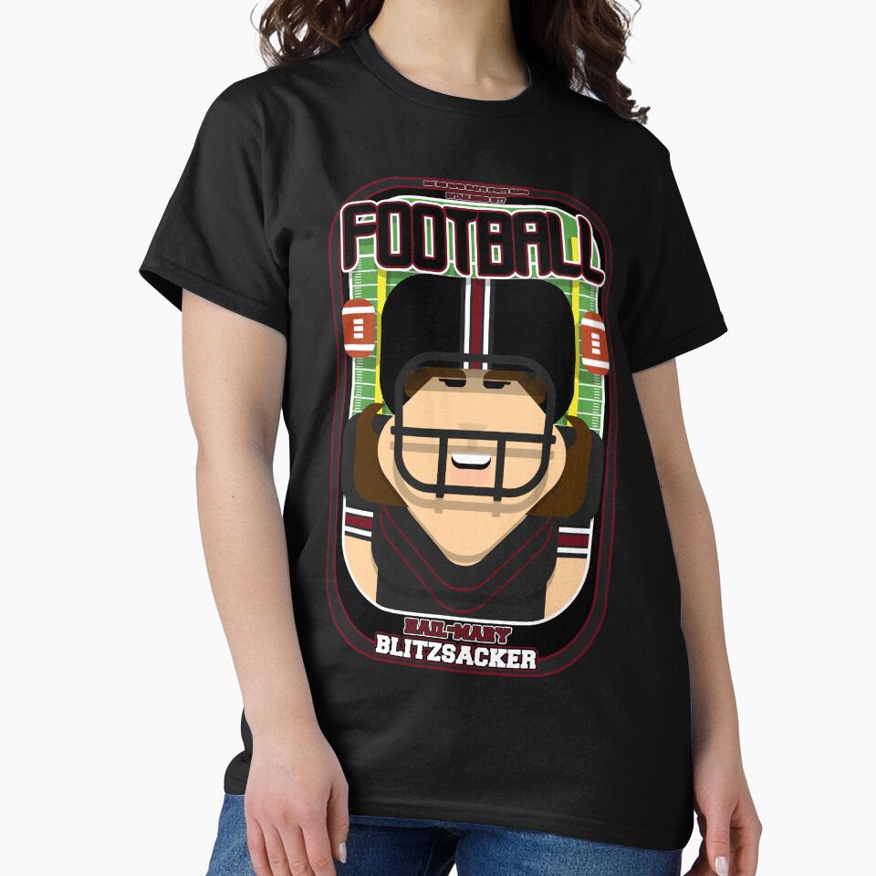 American Football Black and Maroon - Hail-Mary Blitzsacker - June version by boxedspaper T-Shirts, Hoodie,... (Image 2)
