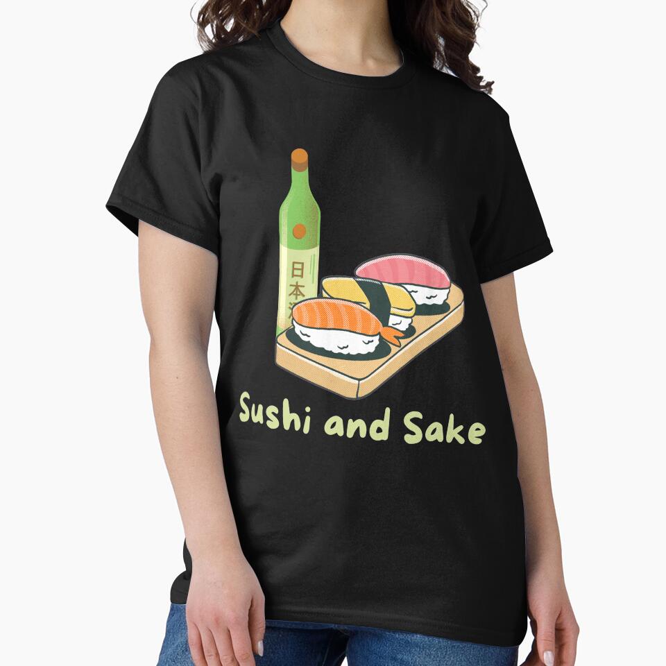 Sushi and Sake Men and Women Japan by Collin36 T-Shirts, Hoodie, Sweatshirt | BlankRebels.com (Image 2)