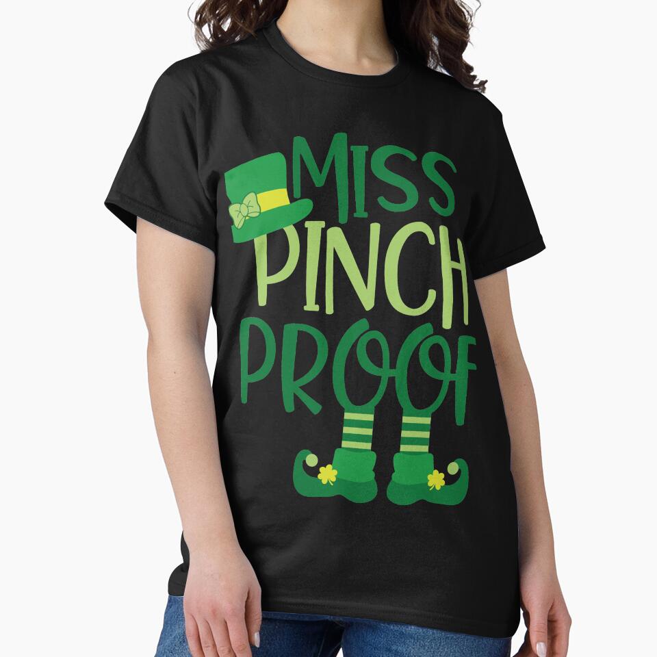St. Patrick's Day miss  pinch proof by zaki ⭐⭐⭐⭐⭐ T-Shirts, Hoodie, Sweatshirt | BlankRebels.com (Image 2)