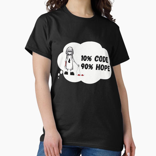 10% code 90% hope. IT T-Shirt by BeAndHave Hoodie, Sweatshirt | BlankRebels.com (Image 2)