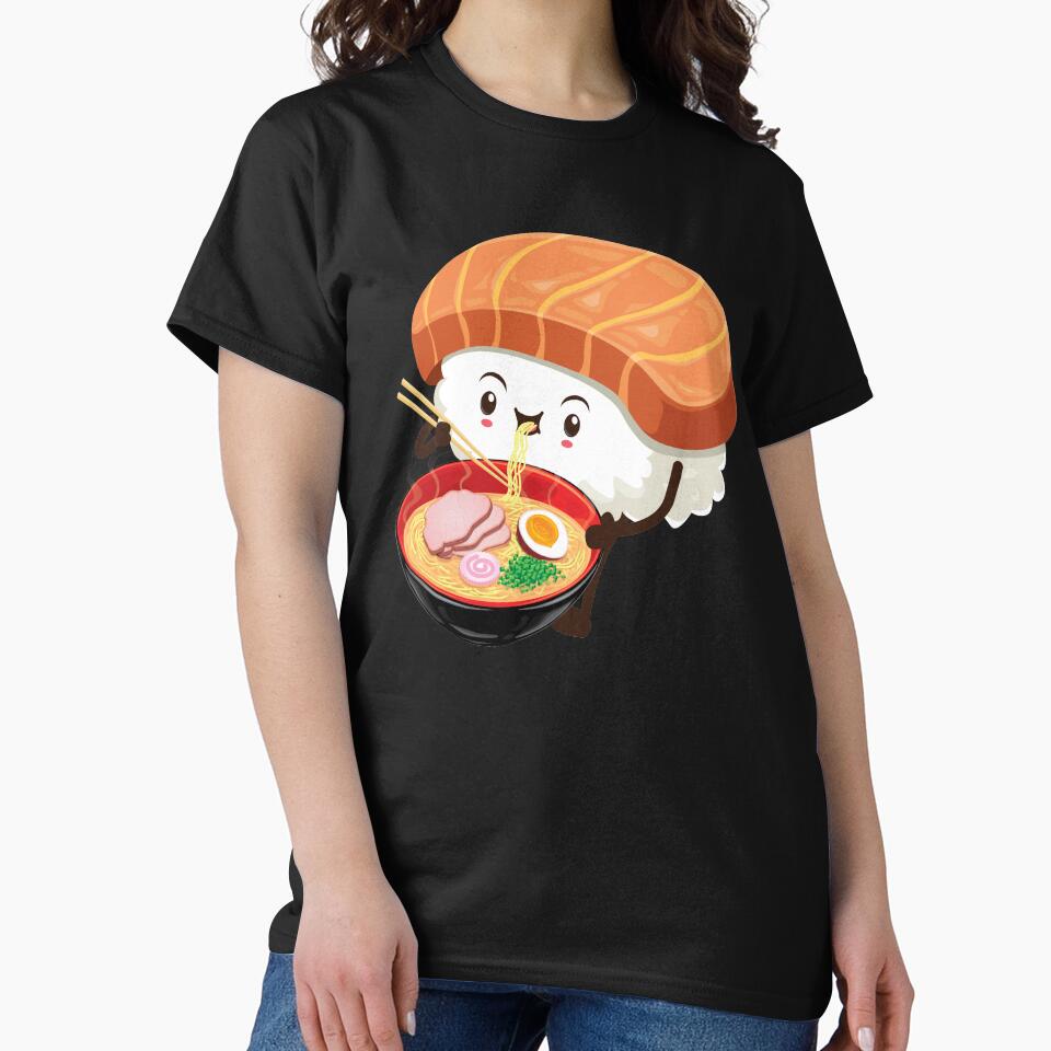Funny Ramen Noodles, Sushi Ramen, Japanese Ramen Noodles by Ake10 T-Shirts, Hoodie, Sweatshirt | BlankRebels.com (Image 2)