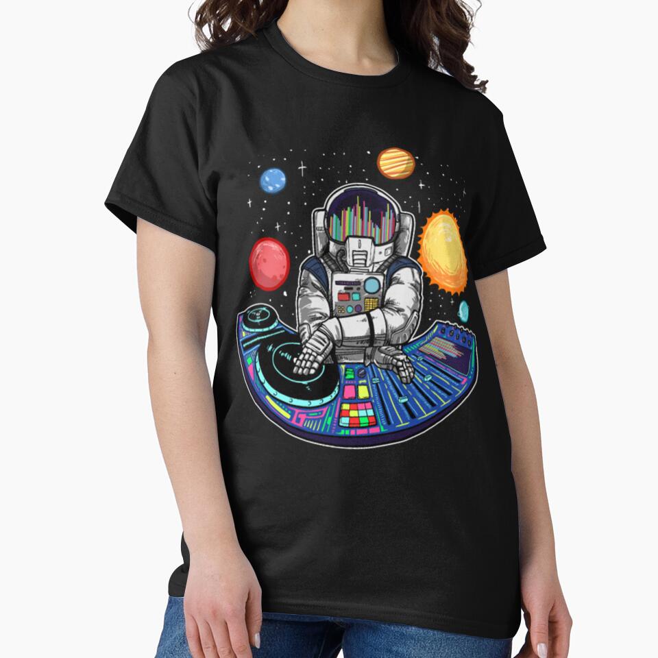 Techno Music Lover Space EDM Astronaut DJ by SeidoYonezawa T-Shirts, Hoodie, Sweatshirt | BlankRebels.com (Image 2)