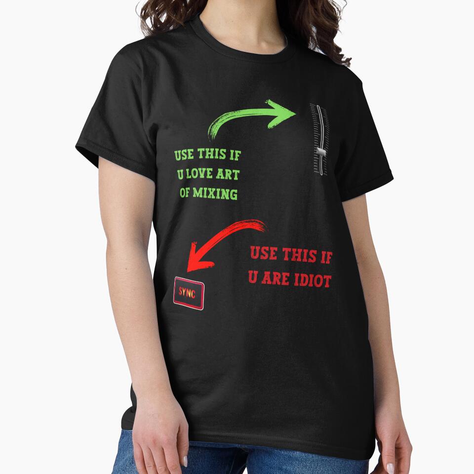Skill Over Sync - Funny Aesthetic Art For DJ by Raccoon's World T-Shirts, Hoodie, Sweatshirt | BlankRebels.com (Image 2)