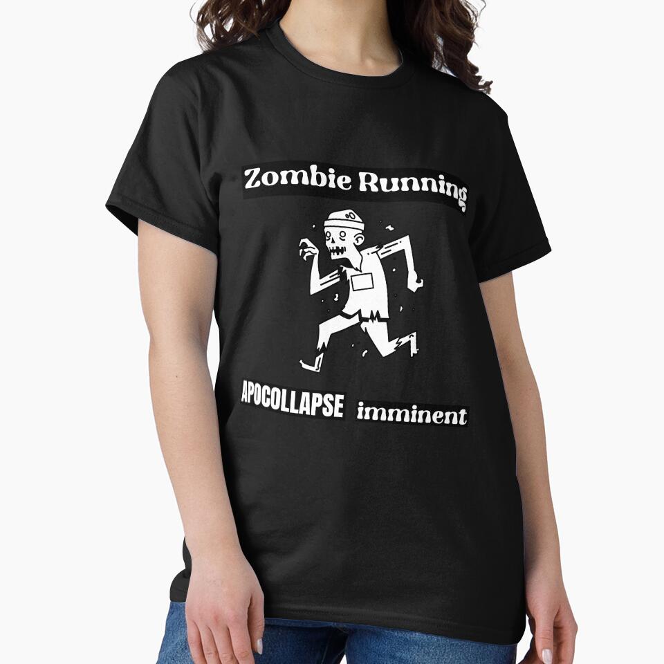 Zombie running, apocallapse imminent by JMBoy T-Shirts, Hoodie, Sweatshirt | BlankRebels.com (Image 2)