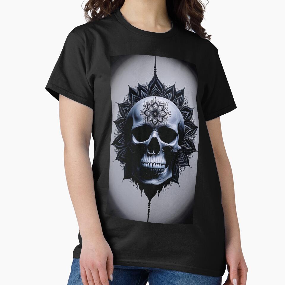 Abstract Skull – Dark Art & Gothic Aesthetic by Unikat.SE T-Shirts, Hoodie, Sweatshirt | BlankRebels.com (Image 2)