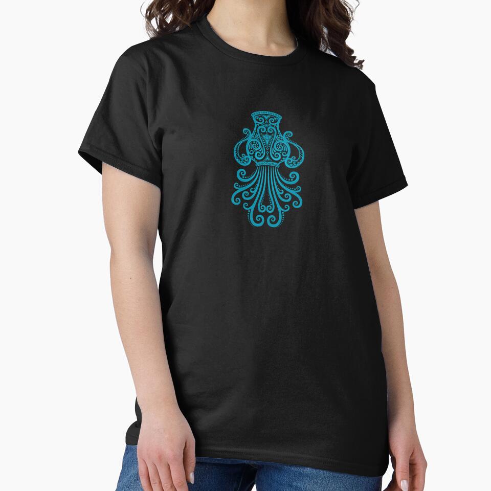 Blue Aquarius Zodiac Sign in the Stars by JeffBartels T-Shirts, Hoodie, Sweatshirt | BlankRebels.com (Image 2)