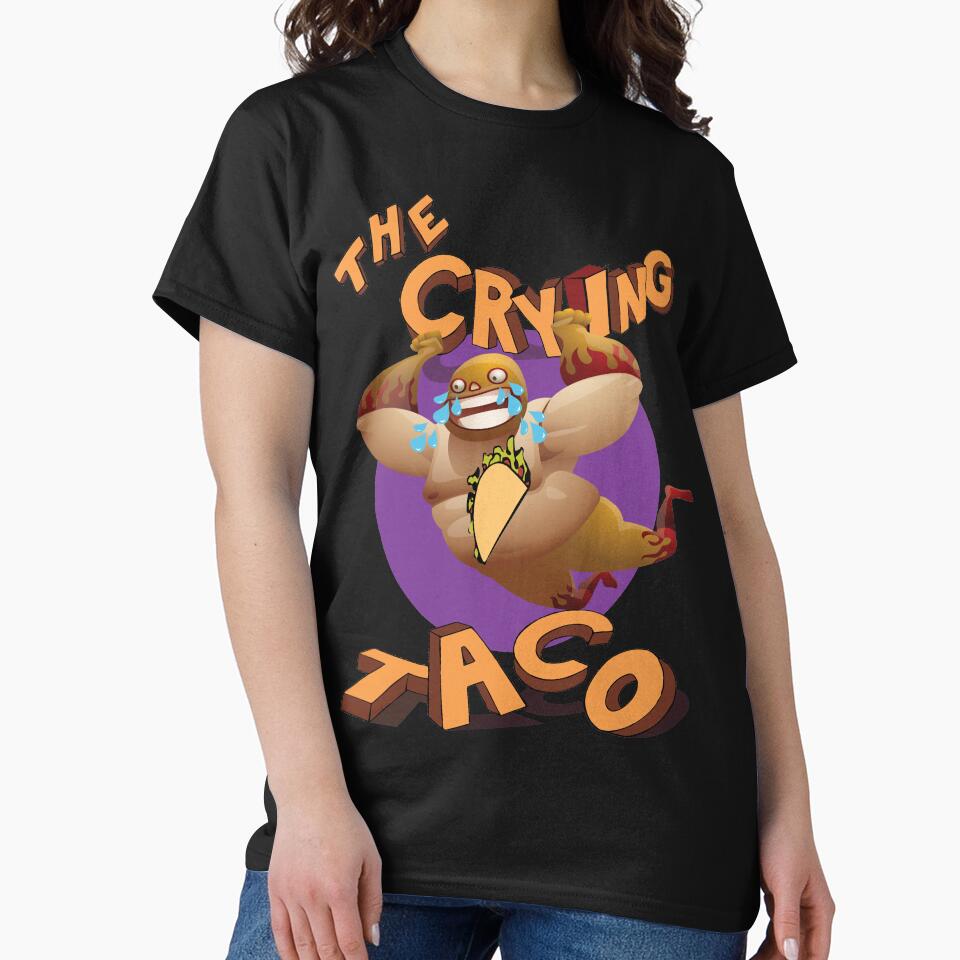 Crying Taco I Love To Eat Tacos by ProjectX23 T-Shirts, Hoodie, Sweatshirt | BlankRebels.com (Image 2)