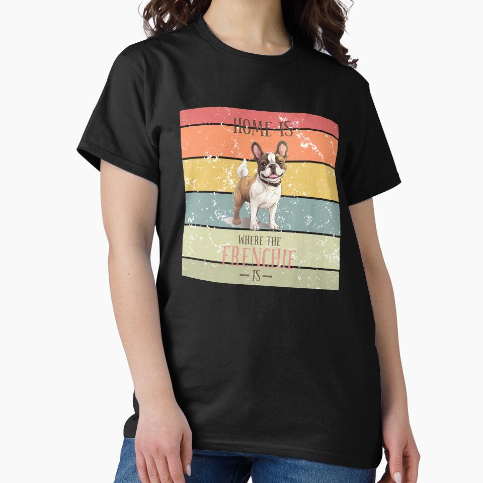 French Bulldog Retro Sunset Vintage Dog Lover Cute Pet Gift by darunwan T-Shirts, Hoodie, Sweatshirt (Image 2)