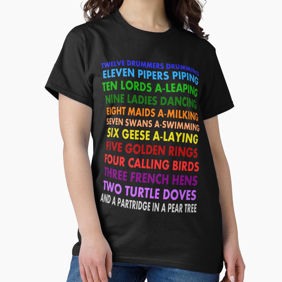 Twelve Days of Christmas by gailg1957 T-Shirts, Hoodie, Sweatshirt | BlankRebels.com (Image 2)