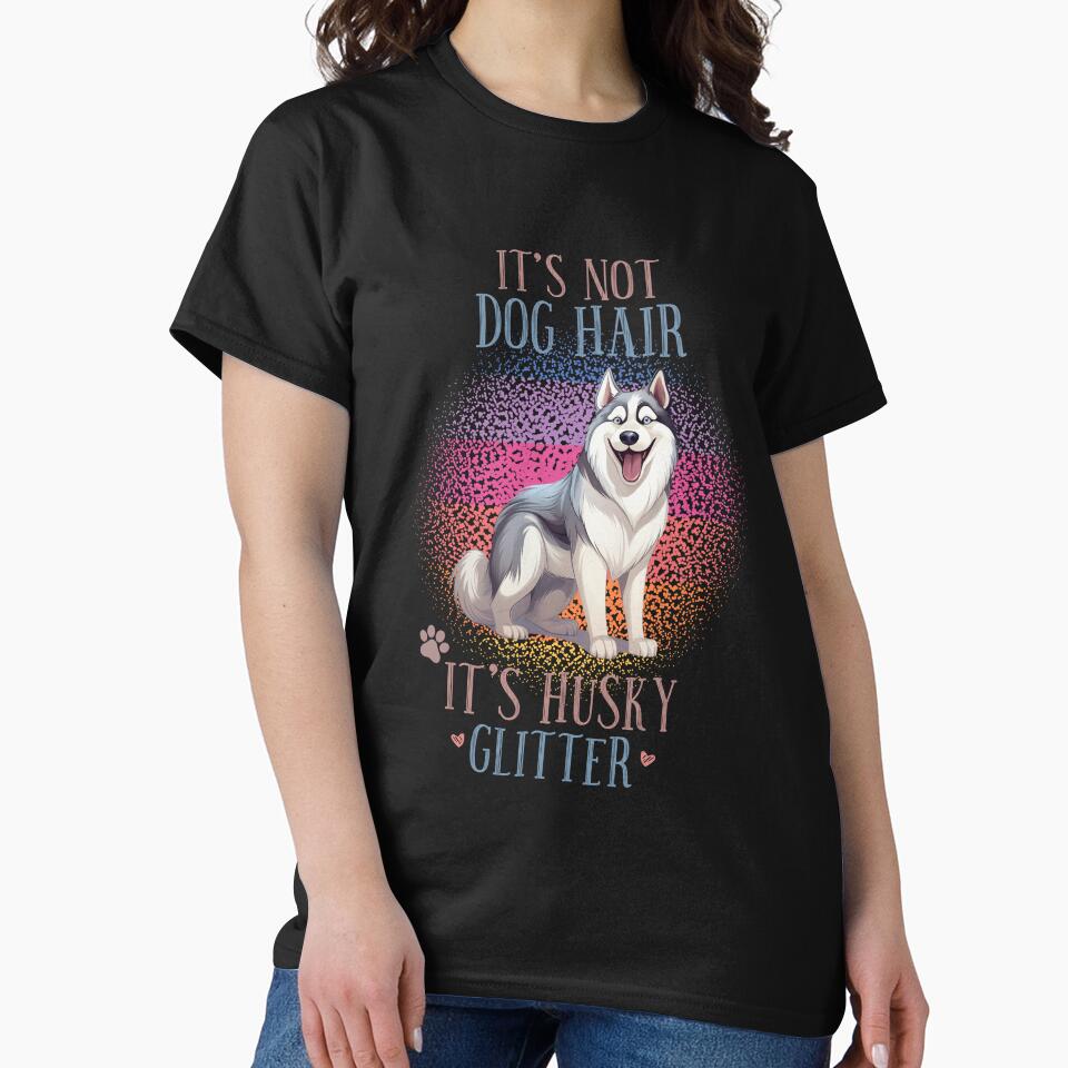 Siberian Husky Retro Sunset Vintage Dog Lover Cute Pet Gift Dog Paw by darunwan T-Shirts, Hoodie, Sweatshirt (Image 2)