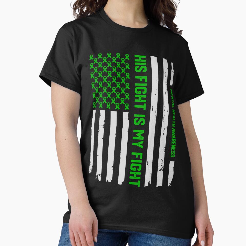 Mental Health Awareness American Flag T-Shirt Tee Gift by mrsmitful Hoodie, Sweatshirt | BlankRebels.com (Image 2)