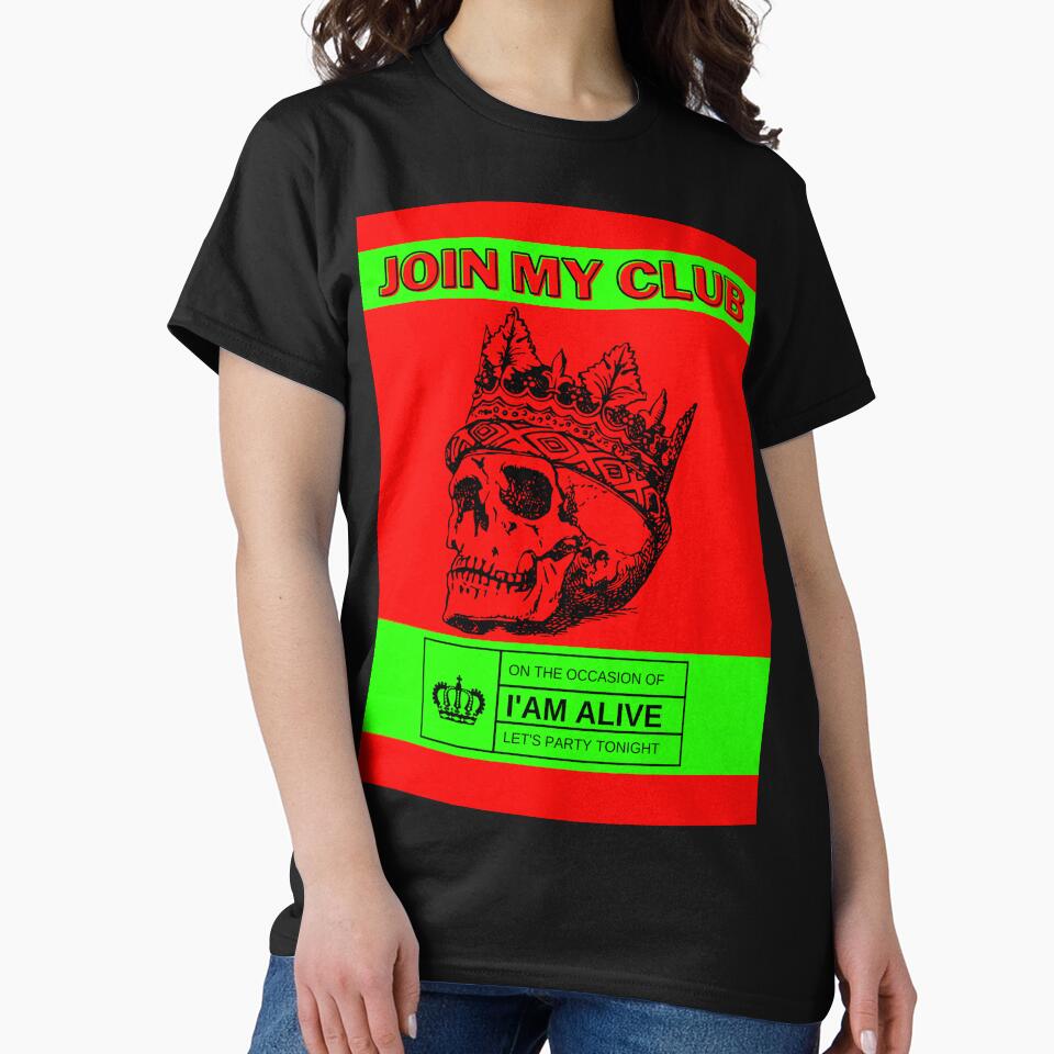 Join My Club Skull Graphic by MotionWaves T-Shirts, Hoodie, Sweatshirt | BlankRebels.com (Image 2)