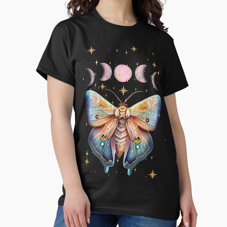 Celestial Luna Moth by MysticOzzy T-Shirts, Hoodie, Sweatshirt | BlankRebels.com (Image 2)
