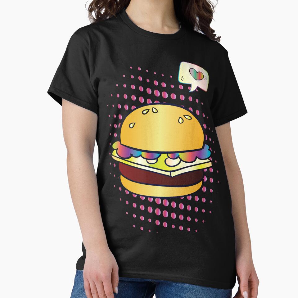 Juicy Burger USA Hamburger Foodietoon by ProjectX23 T-Shirts, Hoodie, Sweatshirt | BlankRebels.com (Image 2)