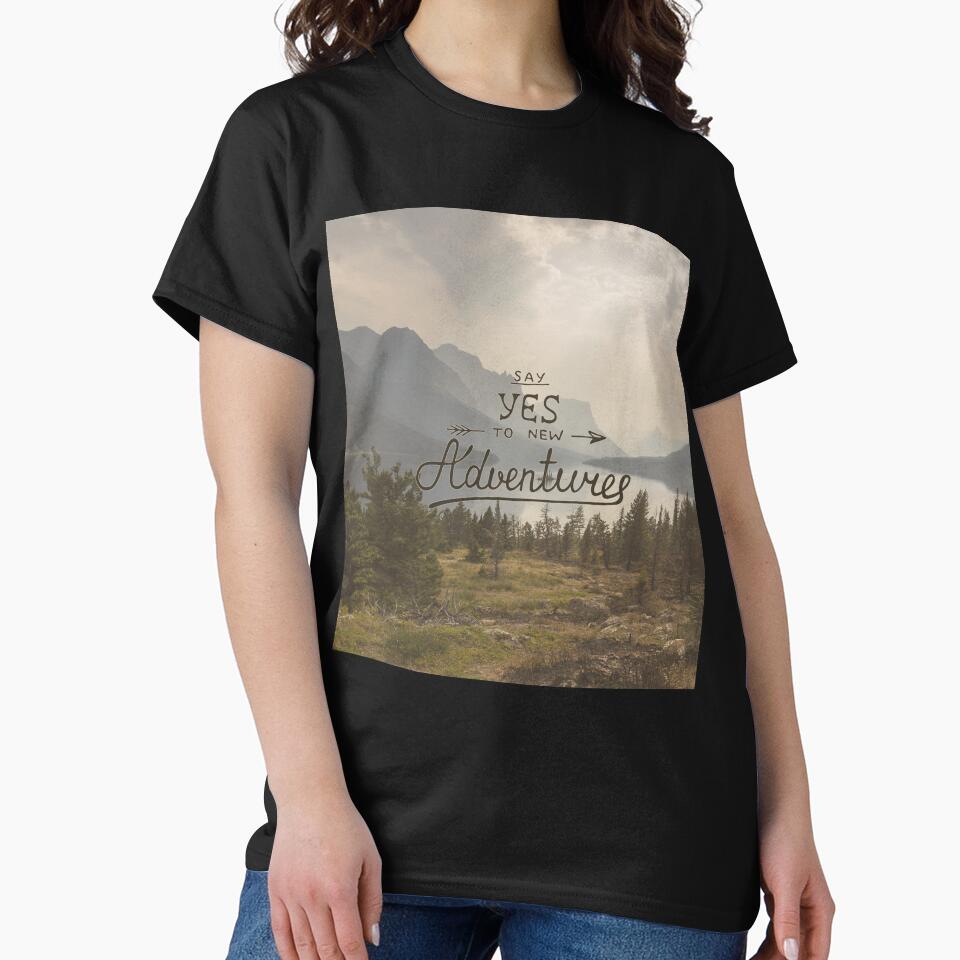Say Yes To New Adventures Travel Quote by SoNifty T-Shirts, Hoodie, Sweatshirt | BlankRebels.com (Image 2)