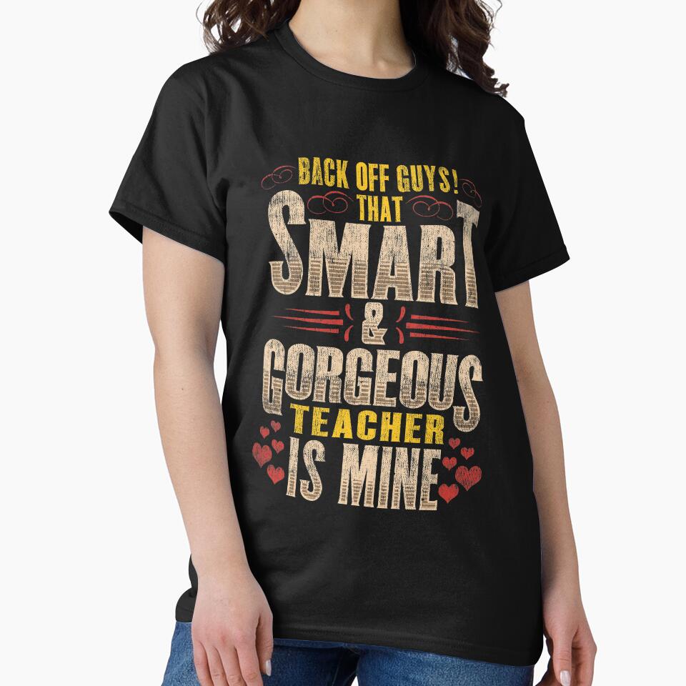 Teacher Romantic Gift Boyfriend Girlfriend by Dapperly Tees Hoodie, Sweatshirt | BlankRebels.com (Image 2)