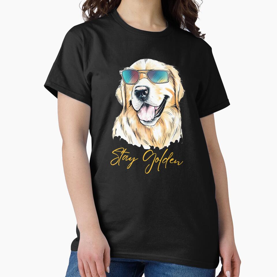 STAY GOLDEN - Golden Retriever with Sunglasses by ZogDog Pro T-Shirts, Hoodie, Sweatshirt | BlankRebels.com (Image 2)